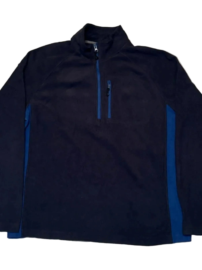 Starter Fleece Men's Size Medium (M) Dark Blue Quarter Zip