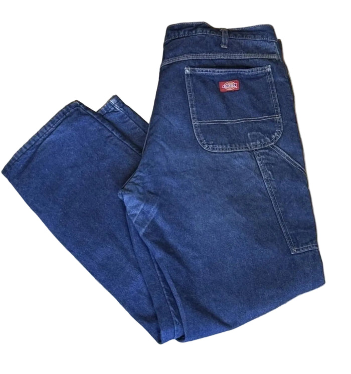 Dickies Men’s Workwear Carpenter Jeans Size W40 L32 Blue Straight Fit