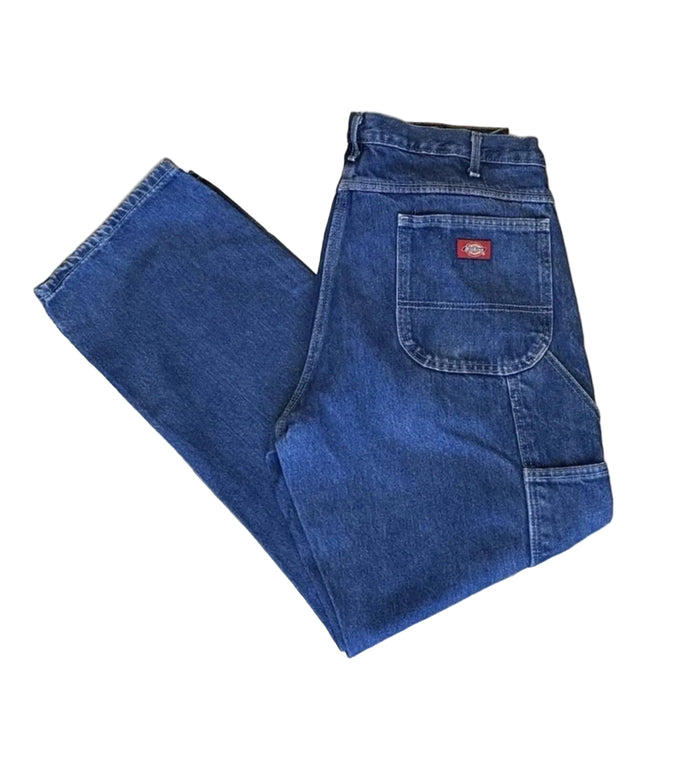 Dickies Men’s Carpenter Workwear Jeans Size W38 L32 Blue Relaxed Fit