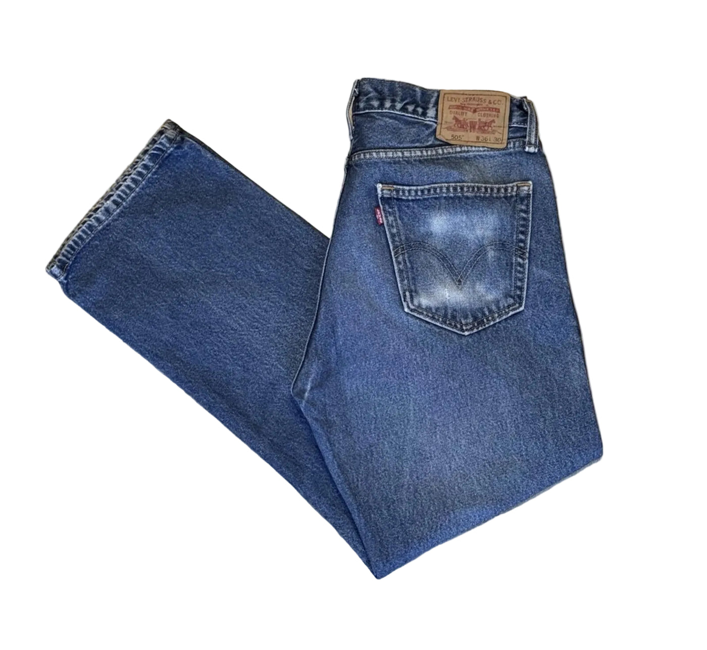Levi’s 505 Men’s Jeans Size W36 L30 Blue Straight Fit